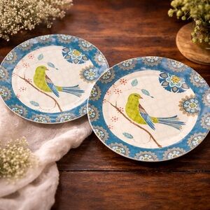 Prima‎ Design Ceramic Bird Plates Daphn B